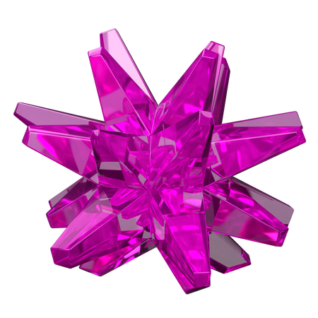 Gema rosa  3D Icon