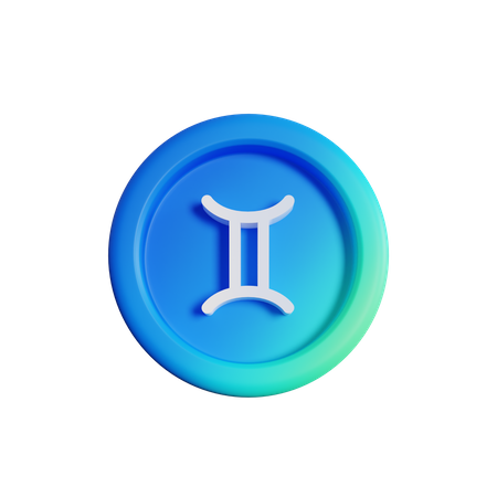 Gemini  3D Icon