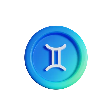 Gemini  3D Icon