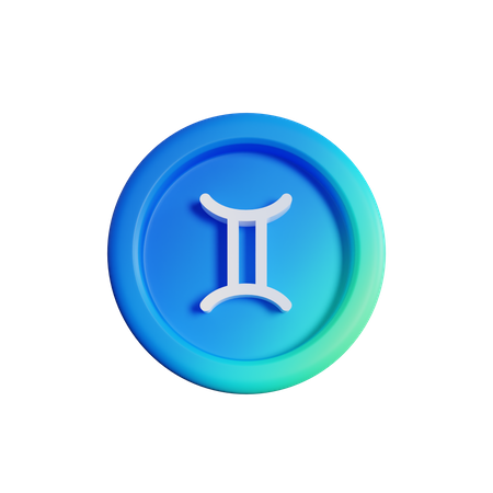 Gemini  3D Icon