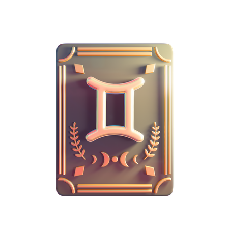 Gemini Zodiac Sign  3D Icon