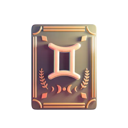Gemini Zodiac Sign  3D Icon