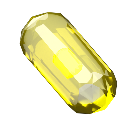 Gemme jaune  3D Icon