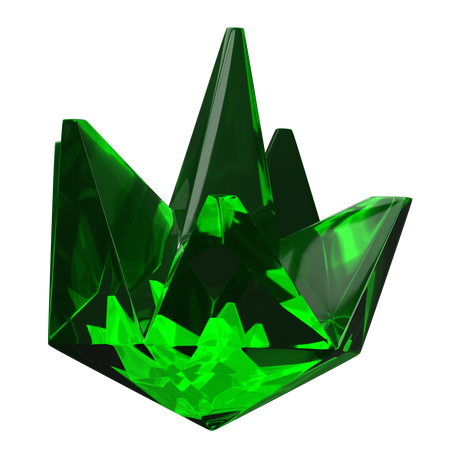 Gemme verte  3D Icon