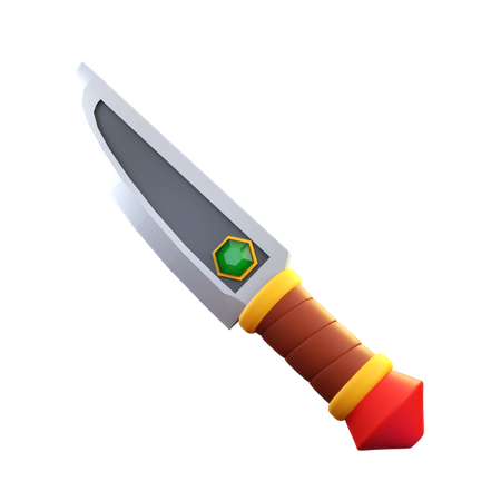 Gemstone Knife 3D Icon