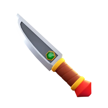 Gemstone Knife  3D Icon