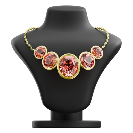 Gemstone Necklace  3D Icon