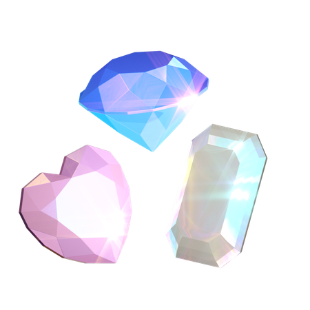 Gemstones Holographic  3D Icon