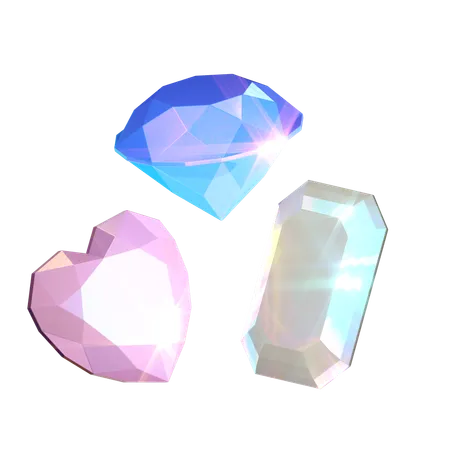 Gemstones Holographic  3D Icon