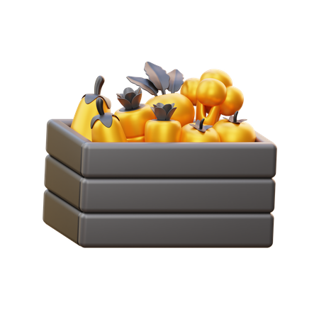 Gemüsekorb  3D Icon