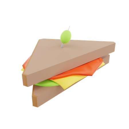 Gemüsesandwich  3D Icon