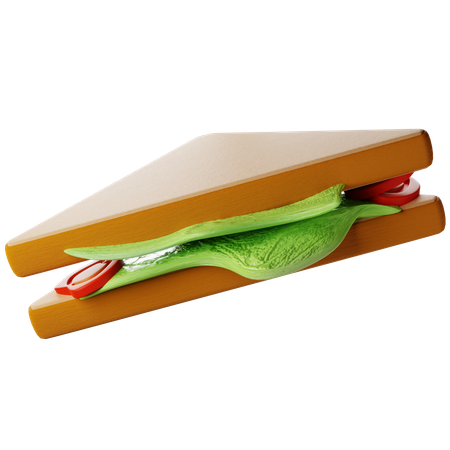 Gemüsesandwich  3D Icon