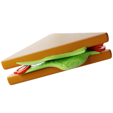 Gemüsesandwich  3D Icon