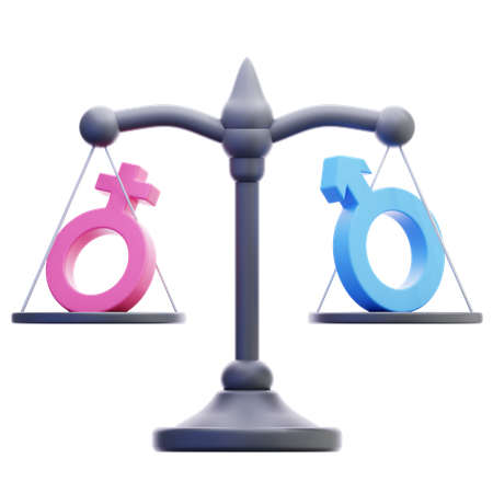 男女比  3D Icon