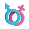 3d gender illustration