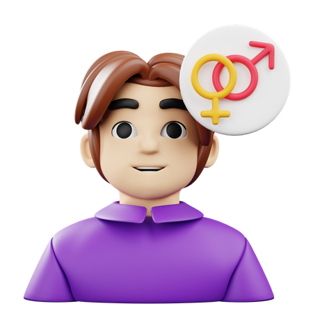 ジェンダーアイデンティティ  3D Icon