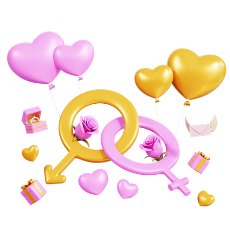 Gender Sign  3D Icon