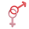gender symbol 3d logo