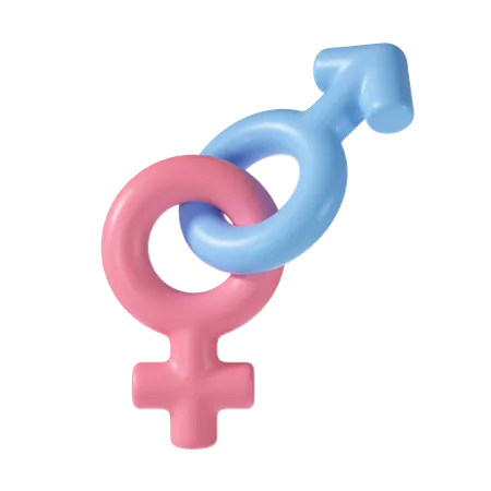 Gender sign 3D Illustration