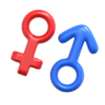 3d gender logo