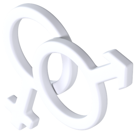 Gender Sign 3D Illustration