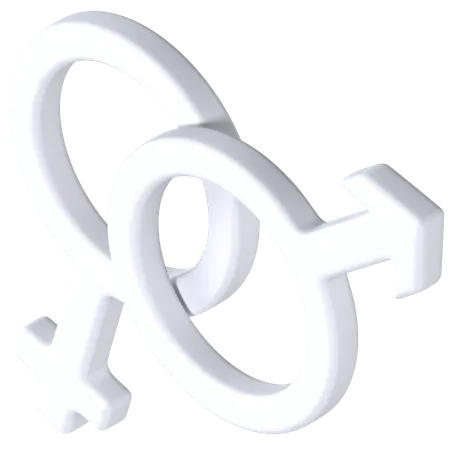 Gender Sign 3D Illustration