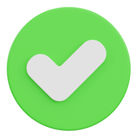 Genehmigt  3D Icon