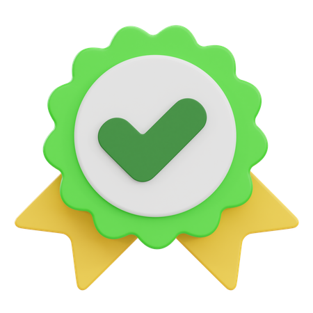 Genehmigt  3D Icon