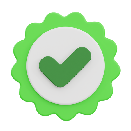 Genehmigt  3D Icon