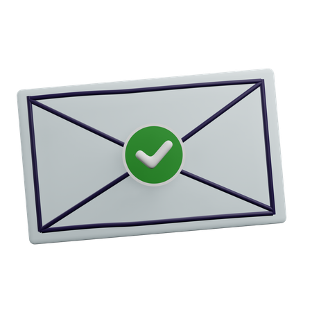 Freigegebene E-Mail  3D Icon