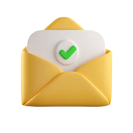 Freigegebene E-Mail  3D Icon