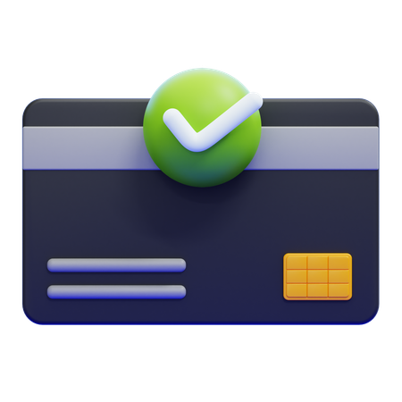 Genehmigte Transaktion  3D Icon