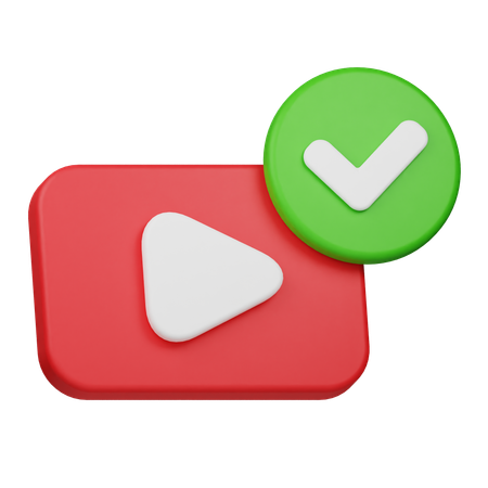 Freigegebenes Video  3D Icon