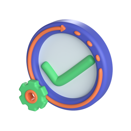 Genehmigungsprozess  3D Icon