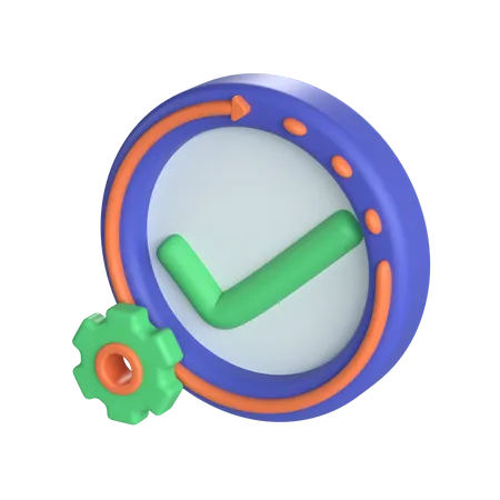 Genehmigungsprozess  3D Icon