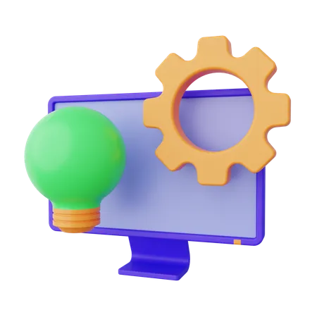 Generación de ideas  3D Icon