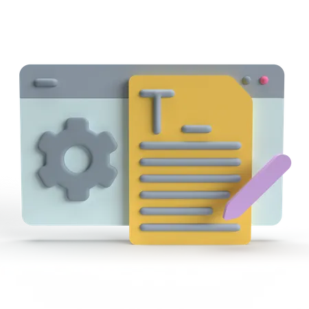 Generador de texto  3D Icon