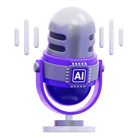 Generador de voz de inteligencia artificial  3D Icon