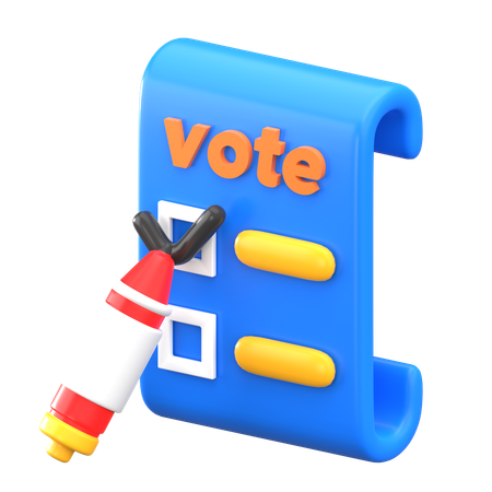 General Election  3D Icon