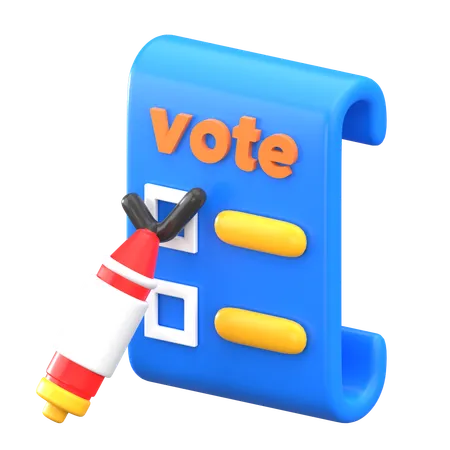 General Election  3D Icon