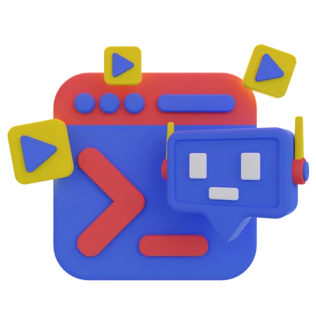 Generate Media  3D Icon