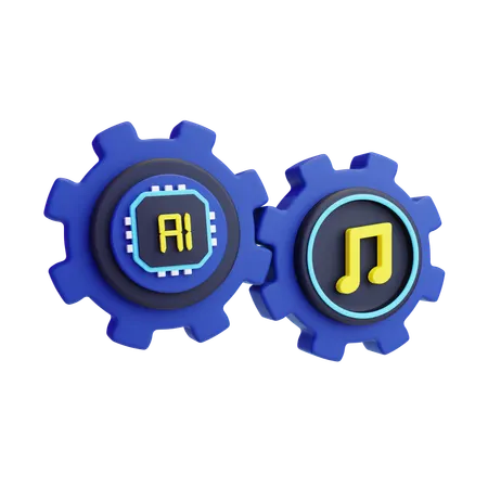 Générateur de voix al  3D Icon