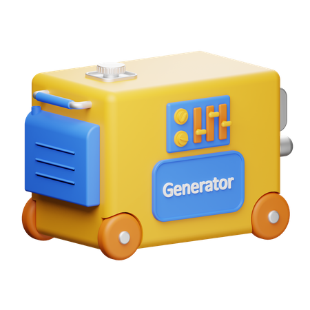 Generator 3D Illustration
