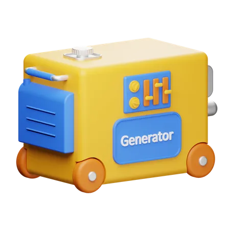 Generator 3D Illustration