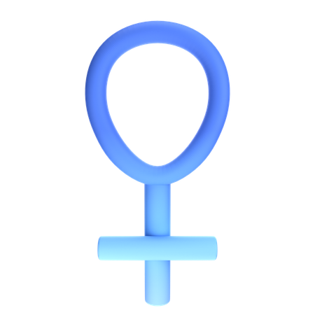 Genero femenino  3D Icon