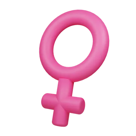 Genero femenino  3D Icon