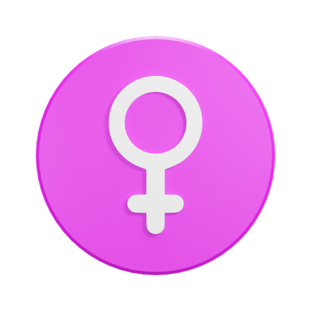 Genero femenino  3D Icon