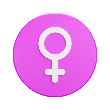 Genero femenino  3D Icon