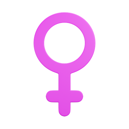 Genero femenino  3D Icon