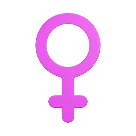 Genero femenino  3D Icon